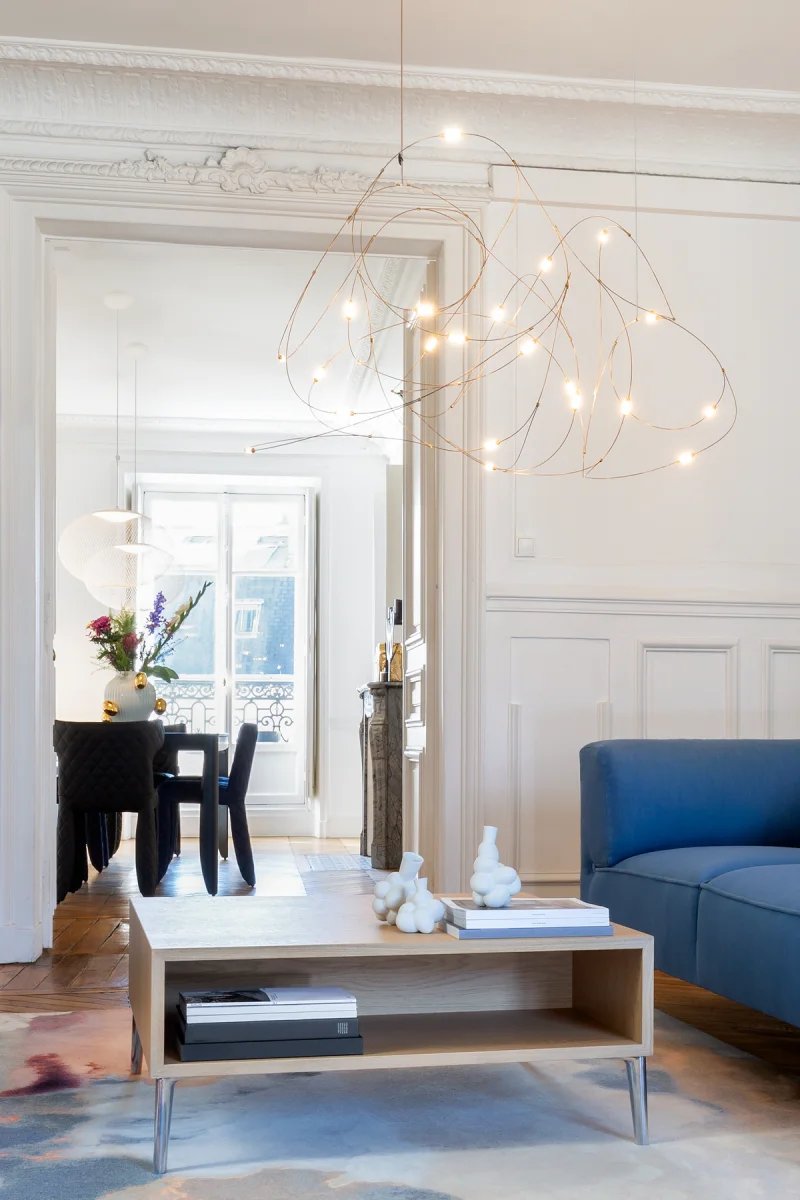 Moooi Flock Chandelier Disc Quasar Chandelier LED Firefly Pendant Light for Hotels Villas Restaurants Living Room designer lamp