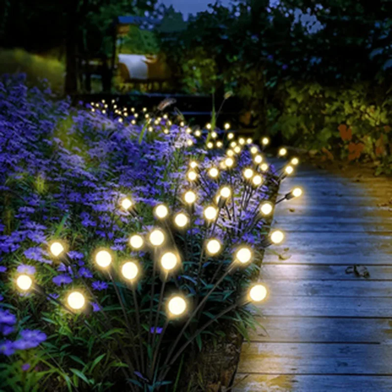 6/8/10L Solar Firefly Lights Waterproof Outdoor Garden Decoration Landscape Lights Lawn Lights Suitable for Festive Decoration.