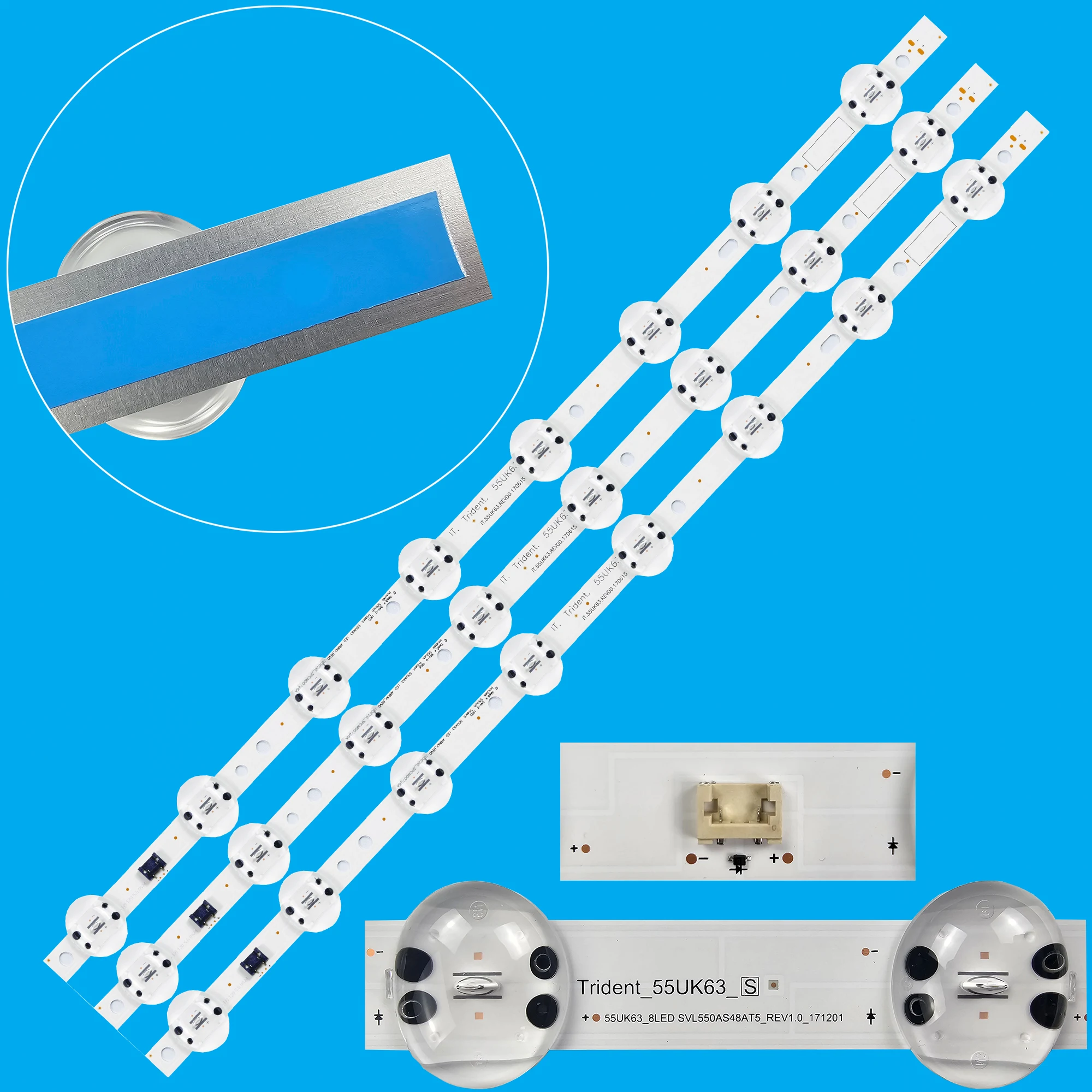 LED Backlight strip for 55UM7000PLC 55UM7050PLC 55UM7100PLB 55UK6200PLA 55UK6300MLB 55UK6470PLC 55UN7103LB