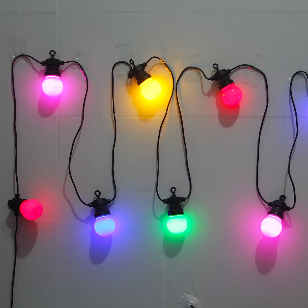 8M/13M/24M/38M LED Globe Ball String Light Street Christmas Fairy Led Festoon Outdoor For Garden Backyard Party Patio Decor