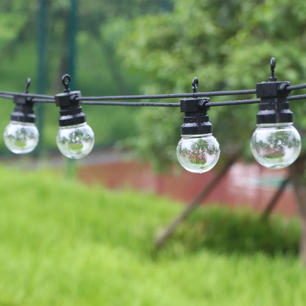 8M/13M/24M/38M LED Globe Ball String Light Street Christmas Fairy Led Festoon Outdoor For Garden Backyard Party Patio Decor