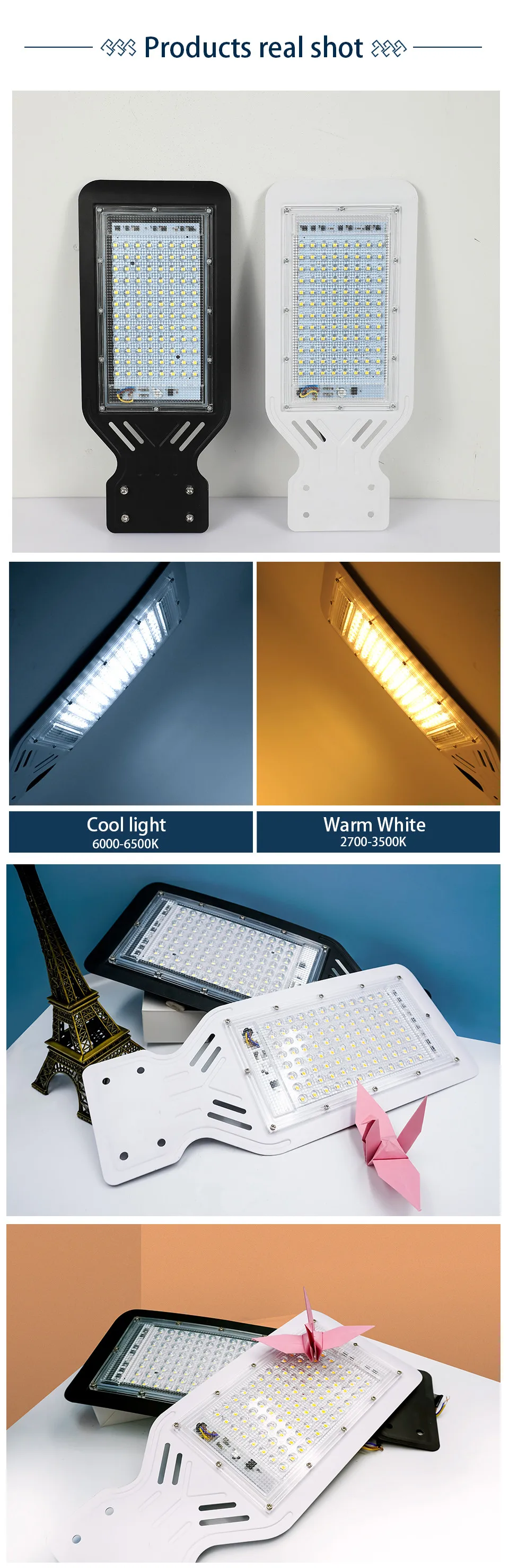 100W Led Street Light Outdoor Spotlight Flood Lamp Waterproof Parking Lighting AC110V 220V Exterior Street Lamp for Yard Square