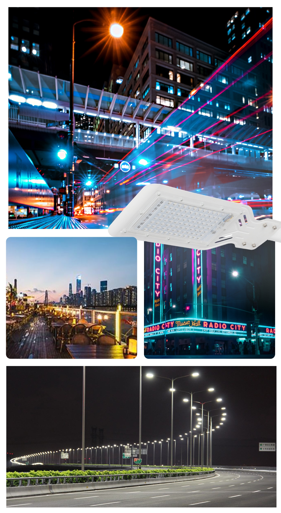 100W Led Street Light Outdoor Spotlight Flood Lamp Waterproof Parking Lighting AC110V 220V Exterior Street Lamp for Yard Square