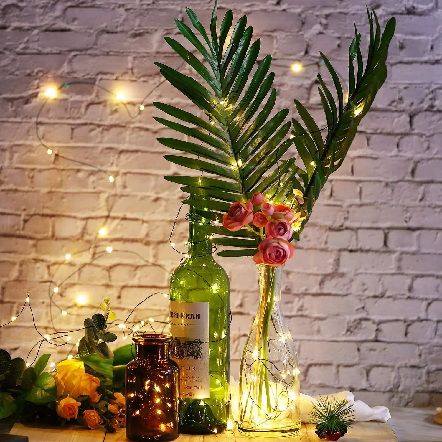 200M 2000LED Green Wire Fairy String Light Garland With Waterproof For Christmas Outdoor Wedding Garden Patio Room Decoration