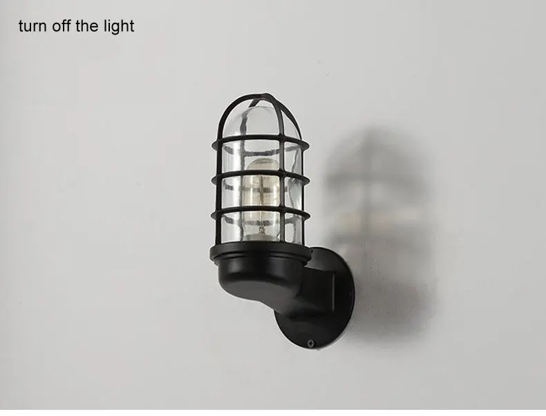 Outdoor Waterproof Wall Lamp American Country Retro Loft Aisle Balcony Lights Garden Porch Lighting European Style E27 Fixtures