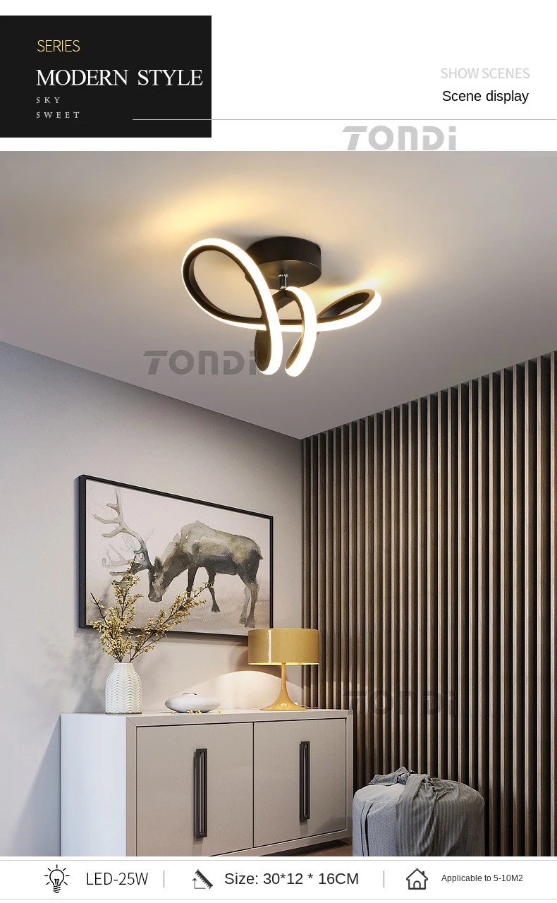 New Modern LED Ceiling Light Simple Balcony Crossing Light Home Corridor Porch Channel Ceiling Light Nordic Wind Cloakroom Light