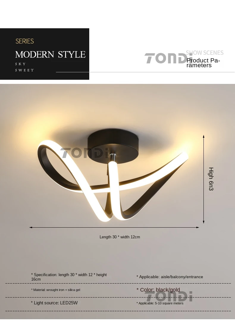 New Modern LED Ceiling Light Simple Balcony Crossing Light Home Corridor Porch Channel Ceiling Light Nordic Wind Cloakroom Light