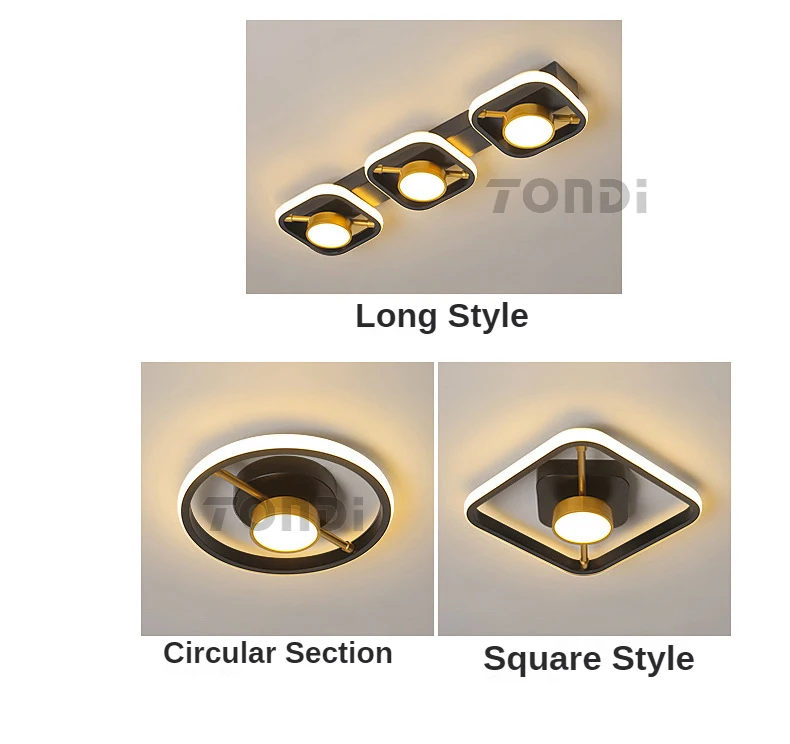 New Modern LED Ceiling Light Simple Balcony Crossing Light Home Corridor Porch Channel Ceiling Light Nordic Wind Cloakroom Light