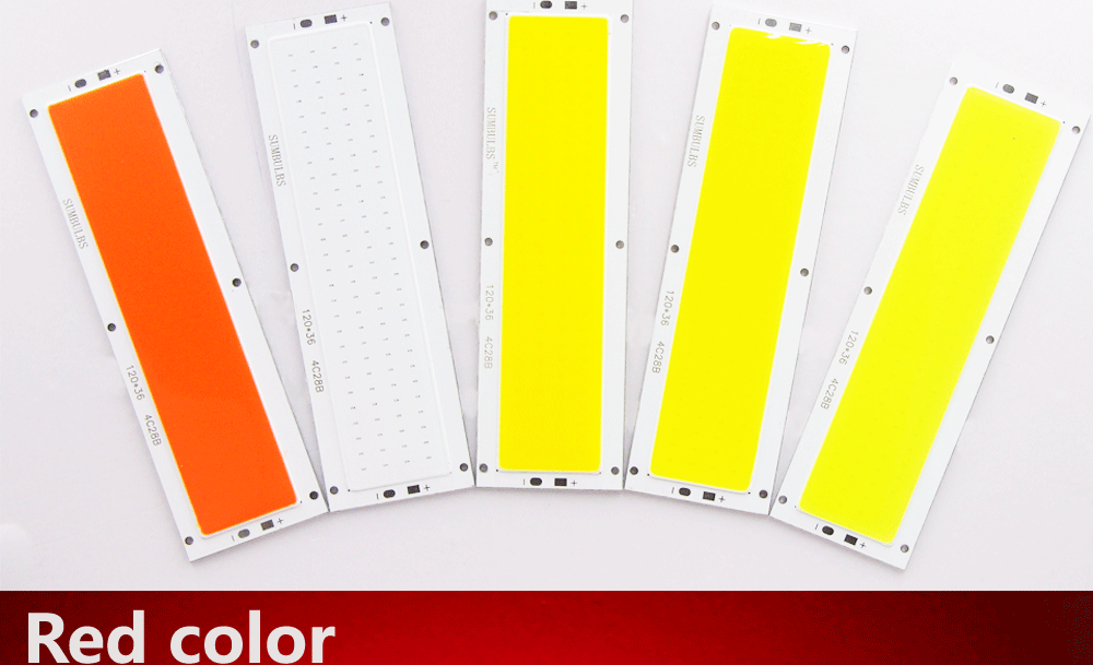 SUMBULBS 16W 1600LM COB LED Strip 120x36mm DC 12V Input DIY for Car Lights Work Lamps Home Bulbs Bar COB Chips