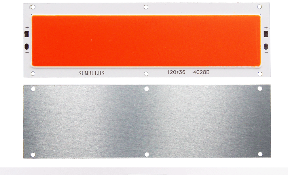 SUMBULBS 16W 1600LM COB LED Strip 120x36mm DC 12V Input DIY for Car Lights Work Lamps Home Bulbs Bar COB Chips