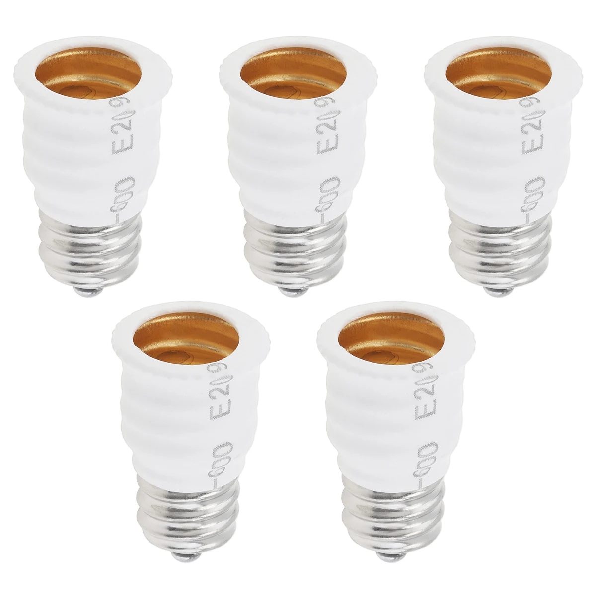 5pcs E12 to E14 Light Socket Adapter Converter LED Light Holder Lamp Bulb Adapter Sockets Changer Lighting Accessories