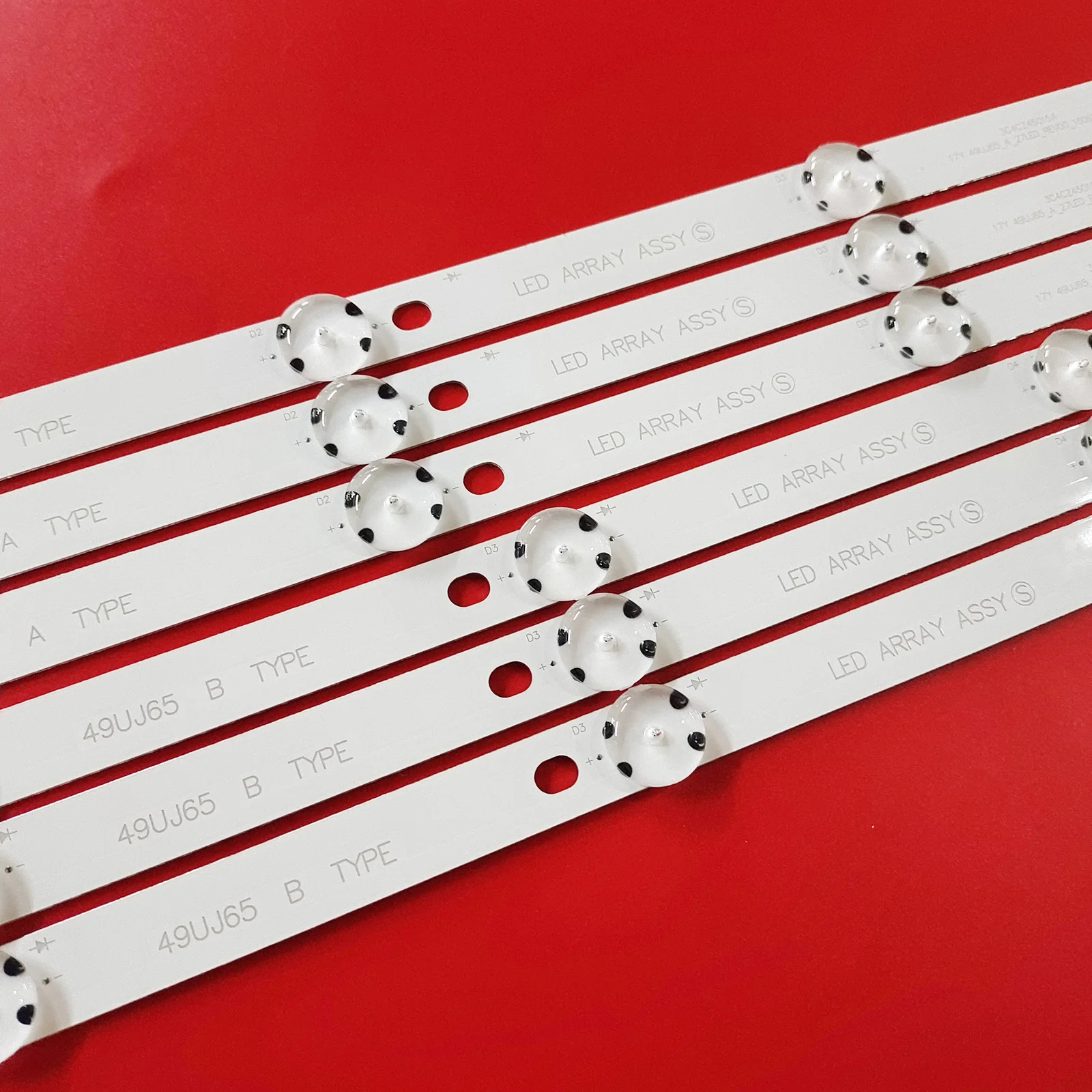 LED backlight strip for 49UJ65_A B_27LED 49UJ630 49LJ614V 49UJ634V 49UJ701V 49UJ670 49UJ651V 49UJ670 17Y 49LJ61 49LH61
