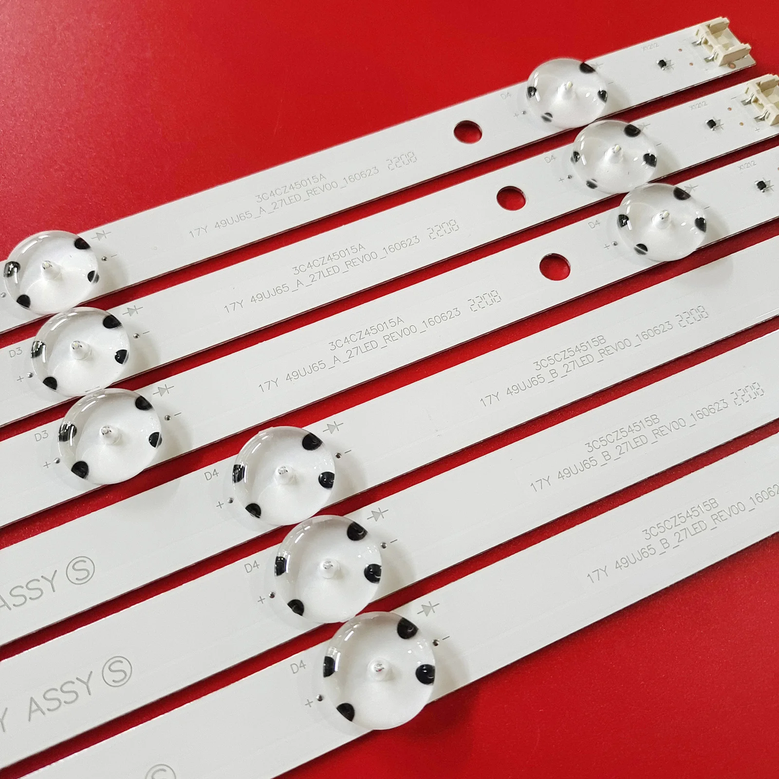 LED backlight strip for 49UJ65_A B_27LED 49UJ630 49LJ614V 49UJ634V 49UJ701V 49UJ670 49UJ651V 49UJ670 17Y 49LJ61 49LH61
