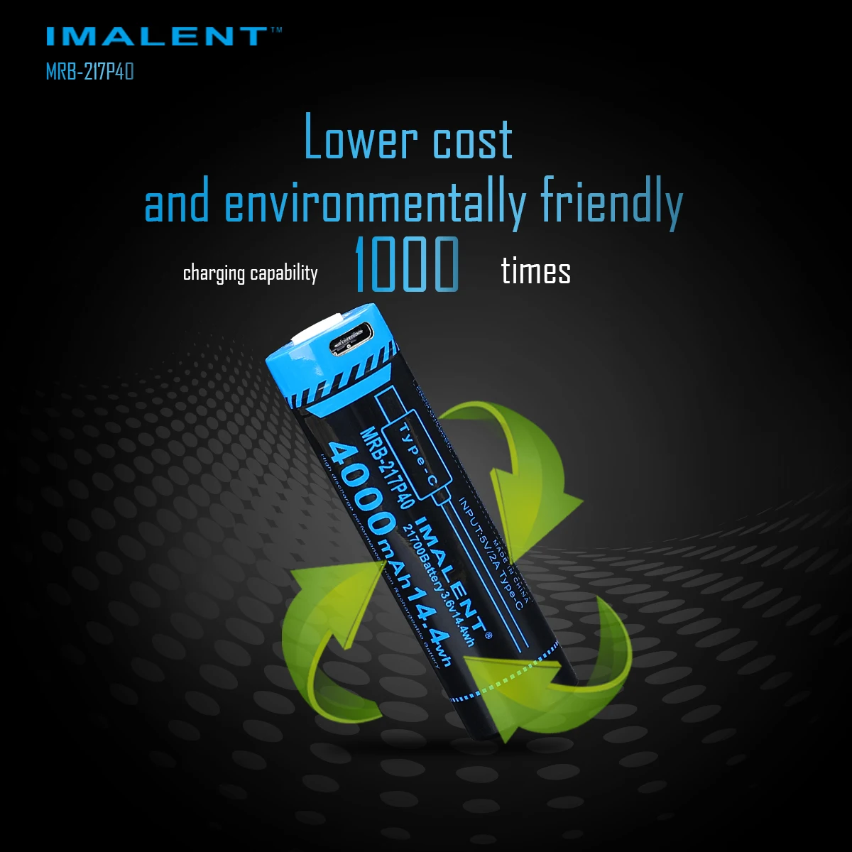 IMALENT Flashlight Compatible with MS03 Model Includes Original Replacement Battery 3.6V 21700 Specification, 4000mAh Capacity