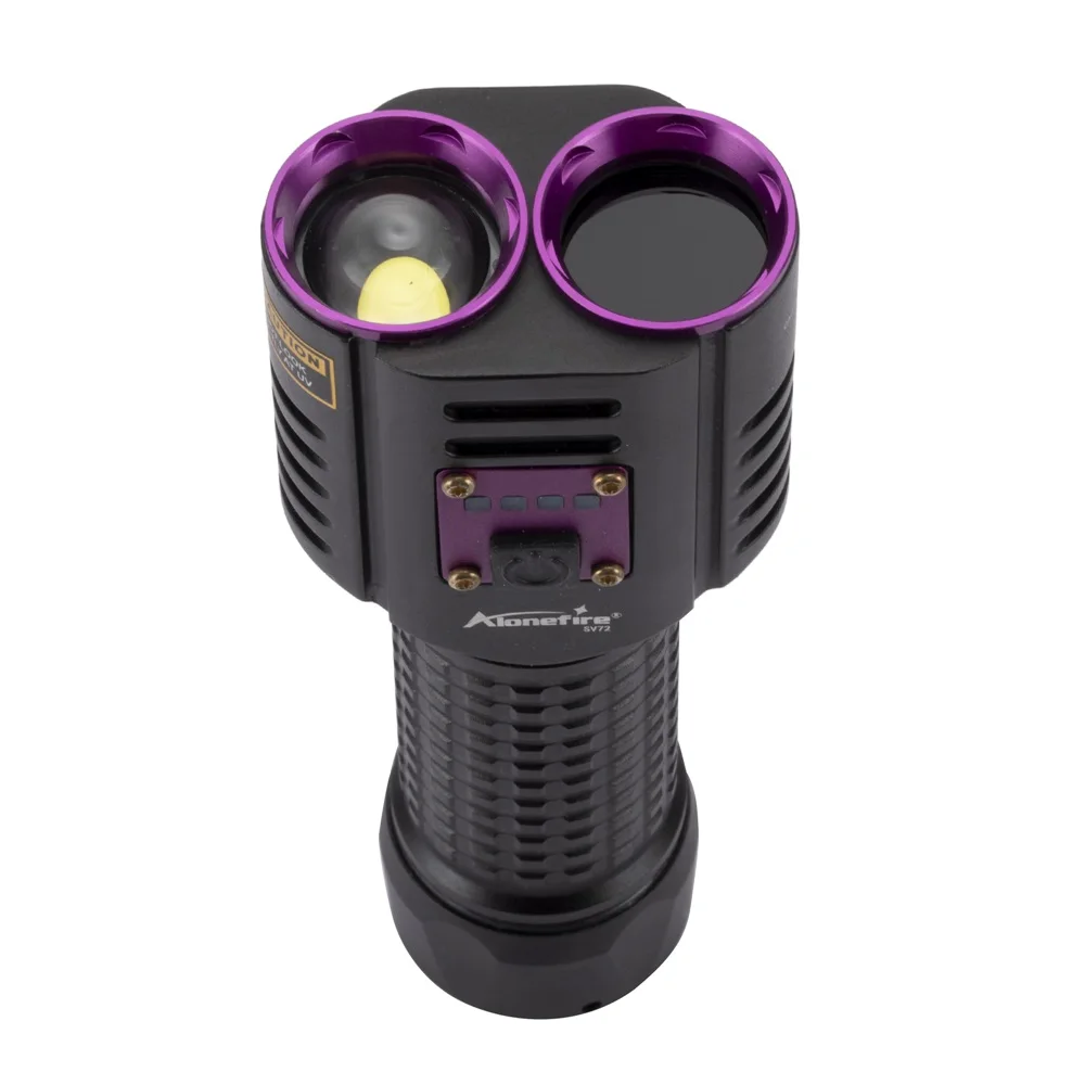 2in1 20W UV+White Light High Power Flashlight 365nm USB Charging Blacklight Money Ore Pet Stains Leakage Marker Detector Lamp