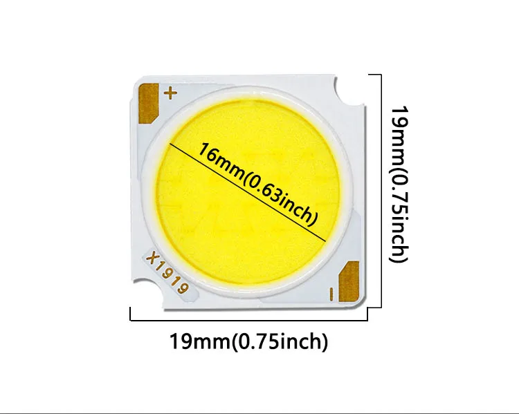 LED Bridgelux Chip 12W 18W 24W 30W 36W 42W DC36-39V LED COB Light Emitting Diode 19 * 19mm RA97 LED Track Light Source