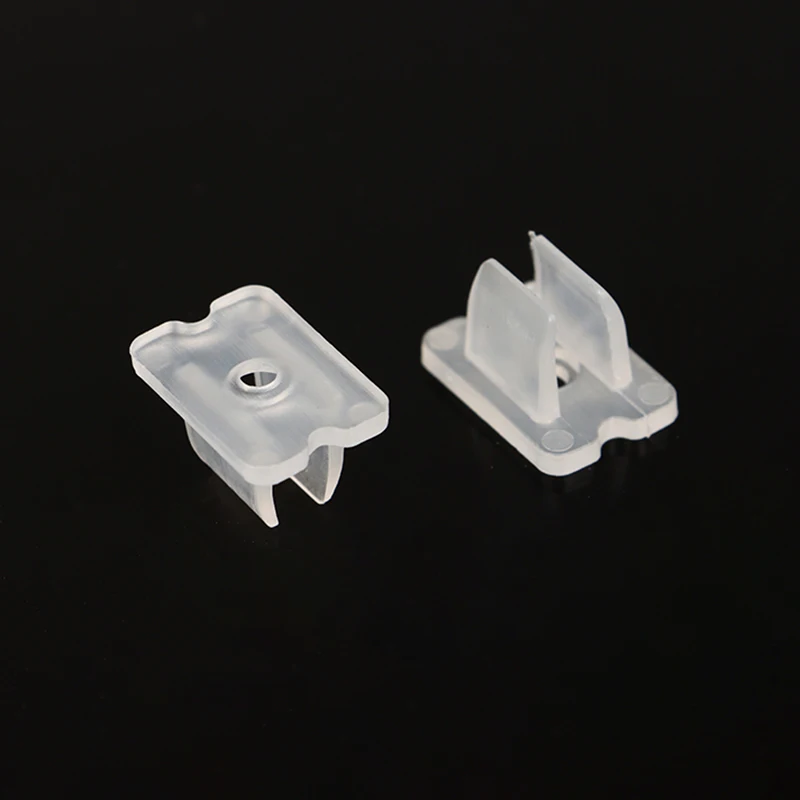 50PCS High Quality Flexible 6*12MM LED Strip Fix Clips Connector For Fixing 2835 Neon Light 220V COB Plastic Buckle