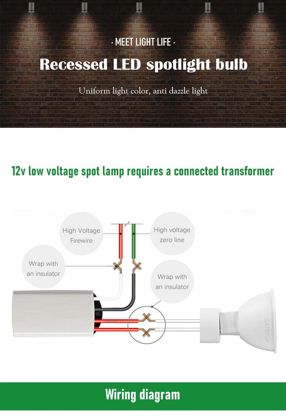 10pcs/lot LED Low Voltage Spotlight GU5.3/MR16 AC/DC 12V 3W-7W High Efficiency Warm White Light Can Replace 20W 50W Halogen Lamp