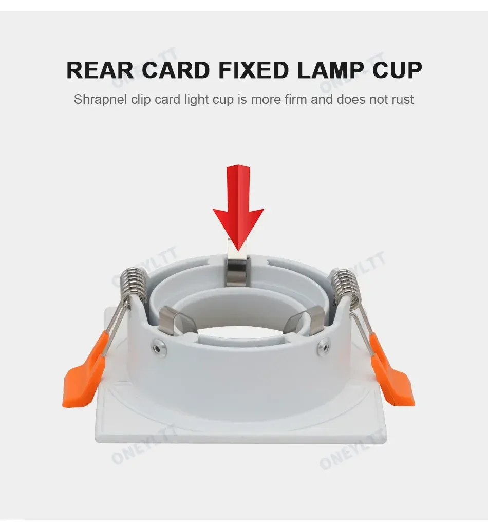 Hot sale 2022LED module MR16 anti-glare led spotlight fixture aluminum round square gu10 embedded led downlight frame