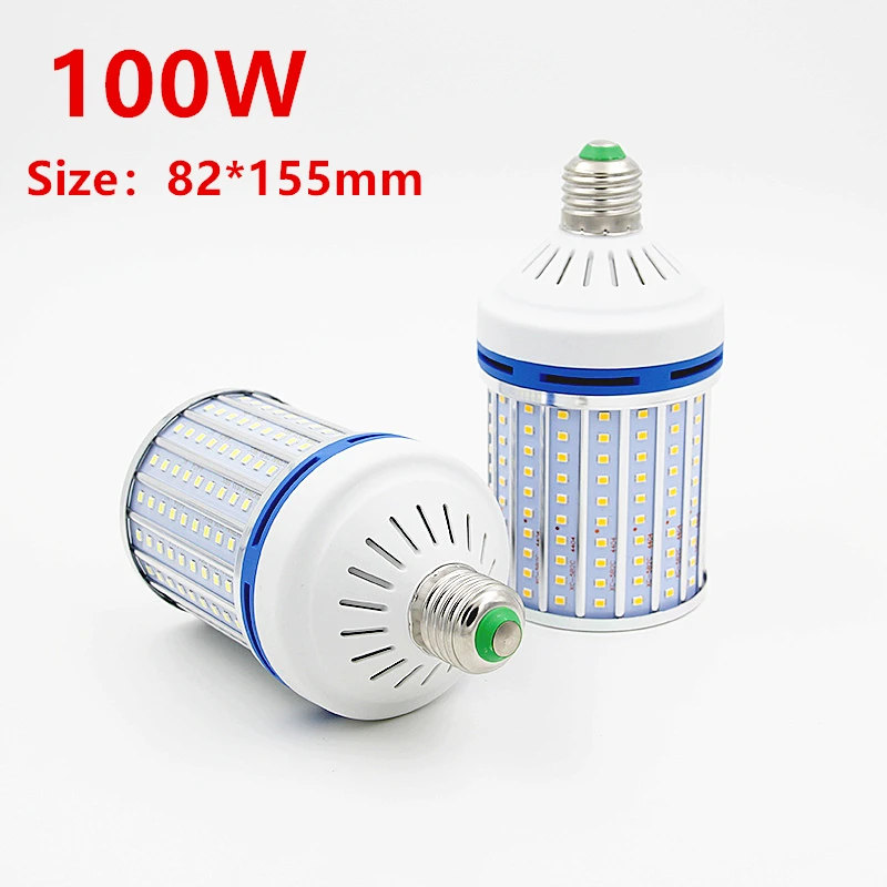 30W 60W 80W 100W 150W 200W 250W LED Corn Lamp E27 E26 B22 E39 E40 Light Bulb 110V 220V Aluminum For Warehouse Factory Basement