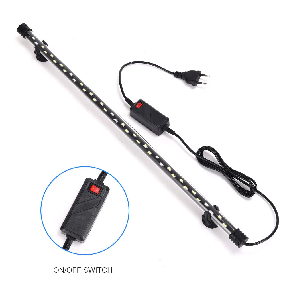 Waterproof Aquarium Lights Submersible Lights Fish Tank Light Underwater Blue/White LED Landscaping Decorative Lamp Light