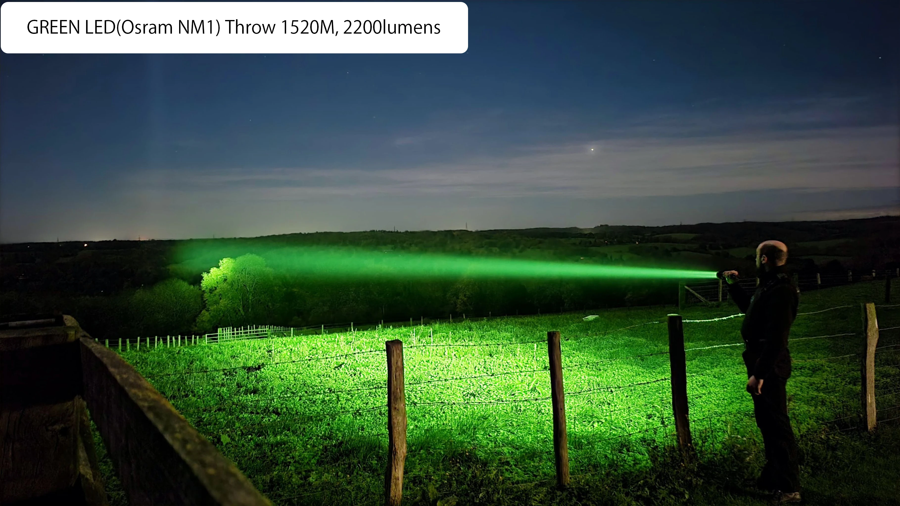 ACEBEAM L19 2.0 Hunting Flashlight Max 2200 Lumens 1520 Meters Long-Rang Rechargeable Flashlight for Hunting Powerful LED Torch