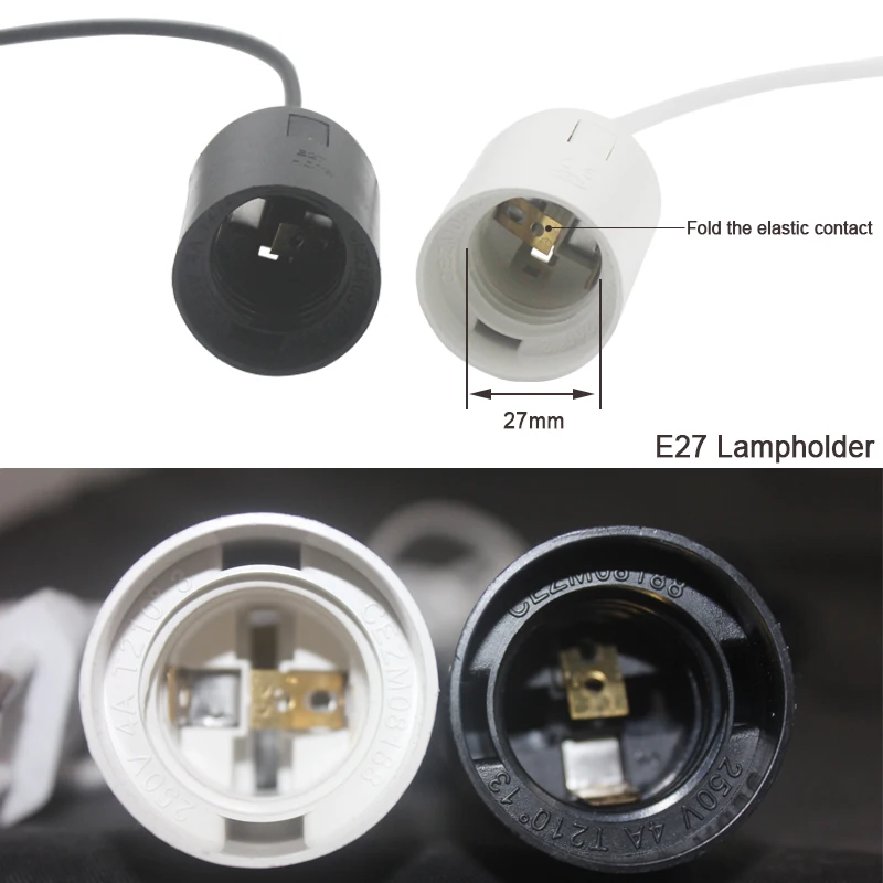 EU Plug 1.8m Power Cord Cables E27 Lamp Base Holder With Switch Wire For Pendant Led Bulbs Fixture Hanglamp Suspension Socket
