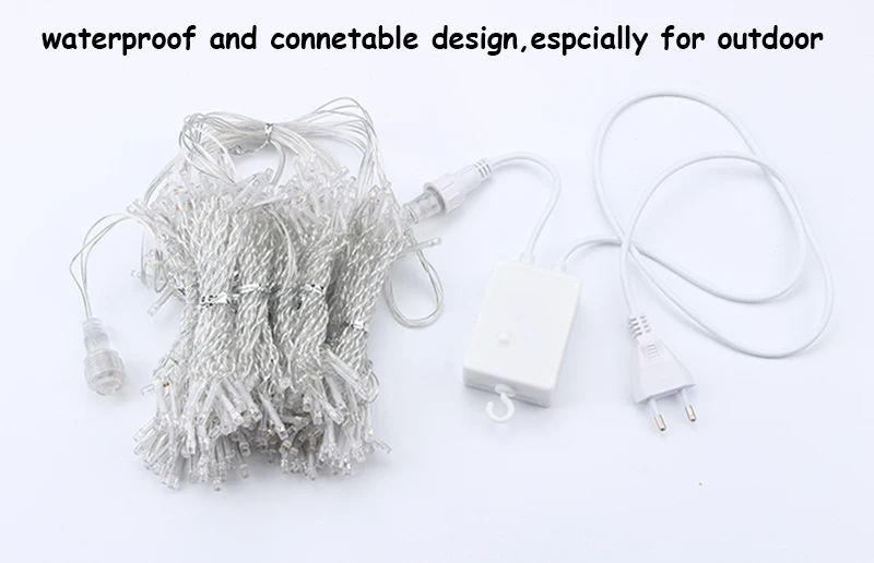 3x3/6x3/10x3m LED Icicle String Lights Christmas Fairy Lights Garland Outdoor Home For Wedding/Party/Curtain/Garden Decoration