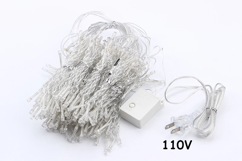 3x3/6x3/10x3m LED Icicle String Lights Christmas Fairy Lights Garland Outdoor Home For Wedding/Party/Curtain/Garden Decoration