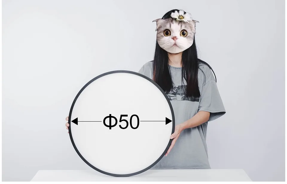 50CM Large Ceiling Lamp Smart APP/Remote Control Dimmable for Bedroom 48W Ceiling Lights AC 110/220V LED Lights for Living Room