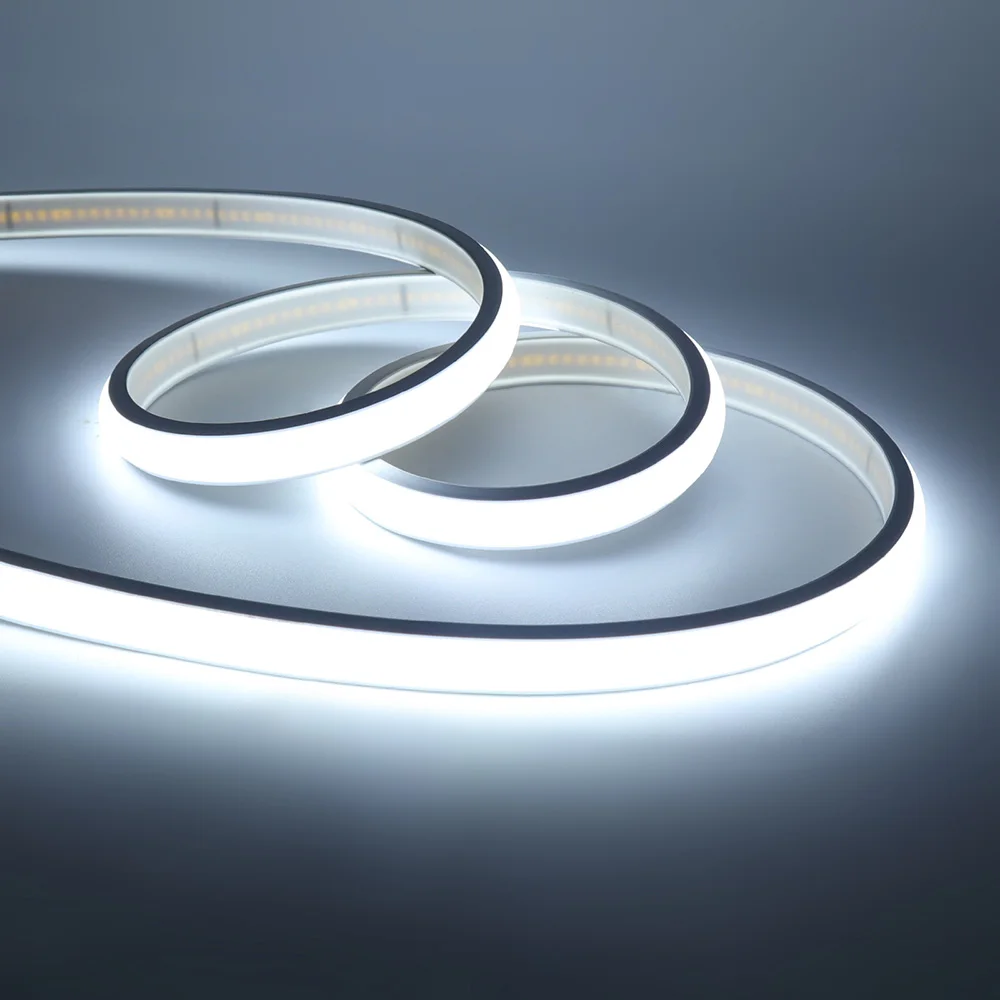 IP68 Waterproof COB LED Neon Strip Light 12V 24V Dimmable 320 LEDs Flexible Ribbon High Density Linear Lighting Home Decoration