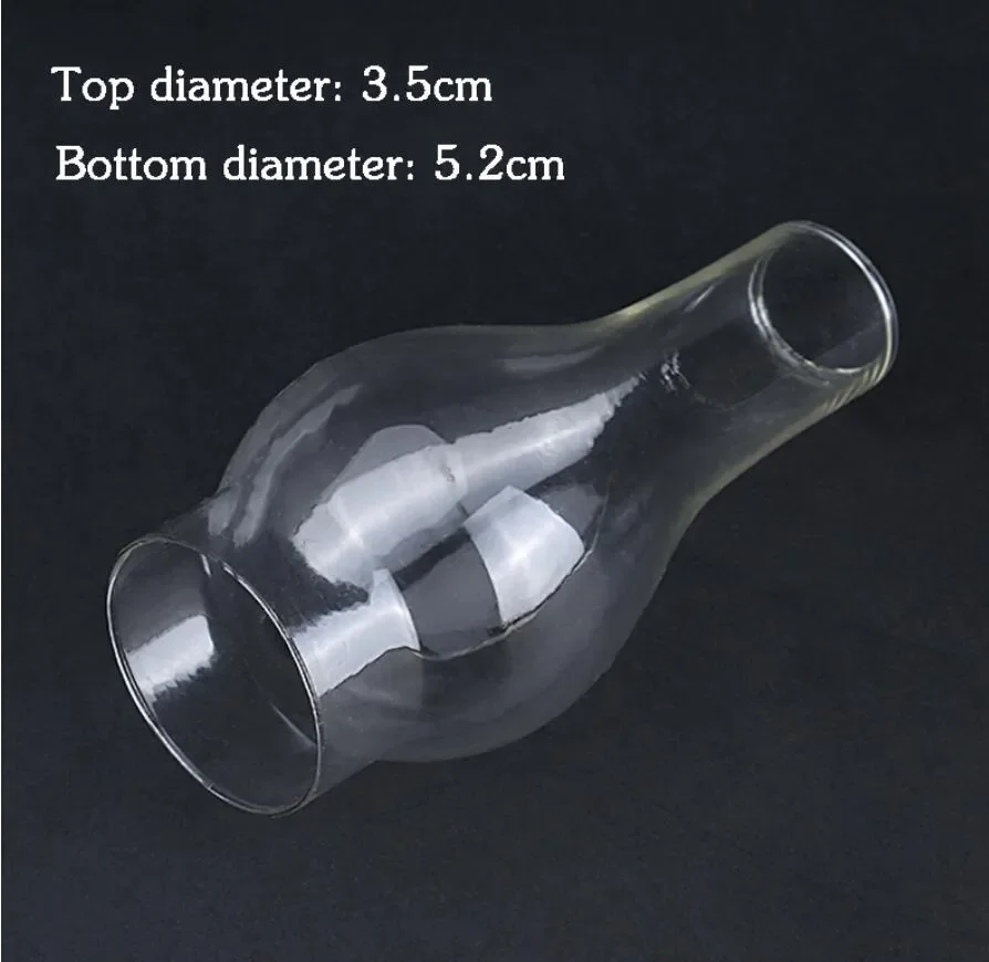 MEMEOKON L555 L888 Glass Lampshade Lamp Wick Oil Candle Shade Classic Retro Home Decor Lighting Accessories