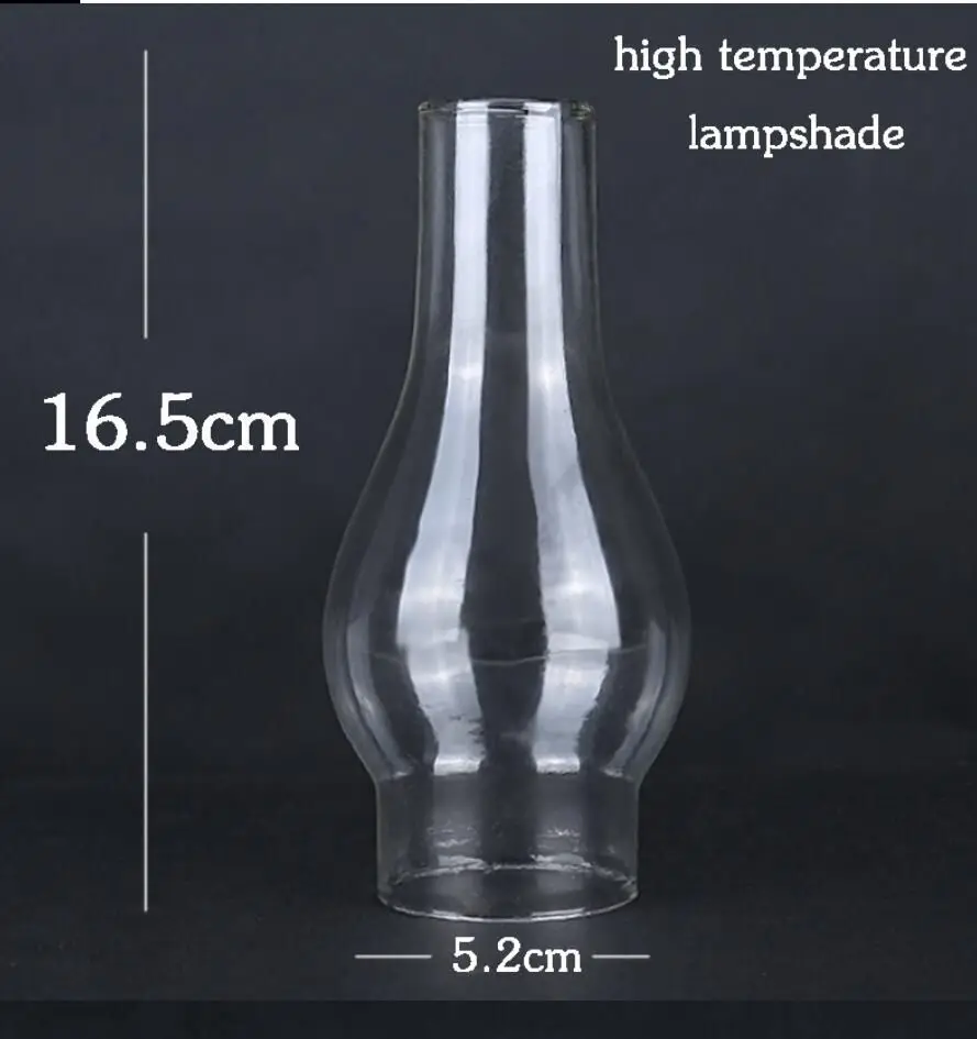 MEMEOKON L555 L888 Glass Lampshade Lamp Wick Oil Candle Shade Classic Retro Home Decor Lighting Accessories