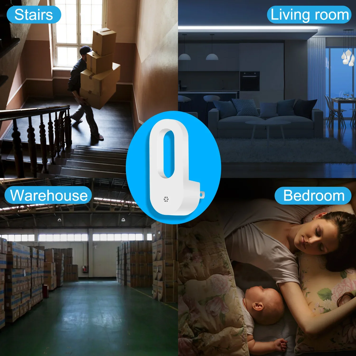 LED Night Light EU/US Plug Wall Socket With Twilight Sensor Warm White Lamp Energy Saving For Kids Room Bedroom Night Lamp