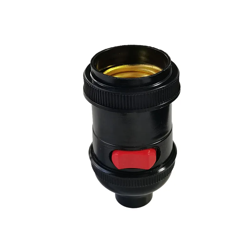 1PCS E27 Switch Bakelite Lamp Holder Bedside Screw Chandelier Light Head Machine Tool Lamp Holder