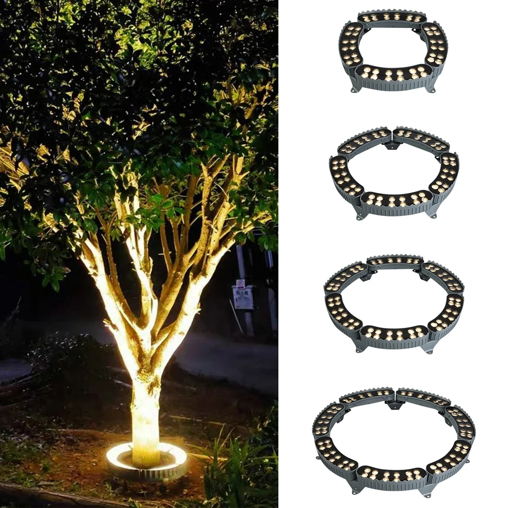 LED Tree Hugging Light Night Projection Spotlight Lamp Outdoor Waterproof Landscape Tree Hold Lights for Home Garden Park Decor