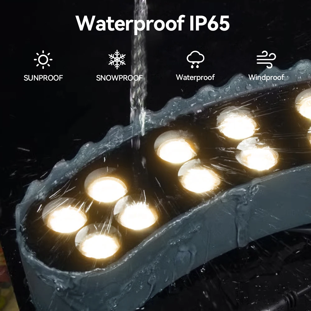 LED Tree Hugging Light Night Projection Spotlight Lamp Outdoor Waterproof Landscape Tree Hold Lights for Home Garden Park Decor