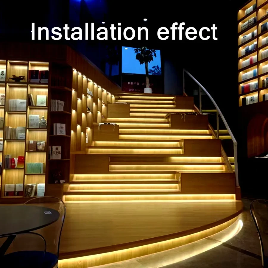 1-5m 220V Flexible Tape Lights COB LED Strip Light Smart IC No Need Driver High Bright 240 LEDs Linear Lighting RA95 Warm White