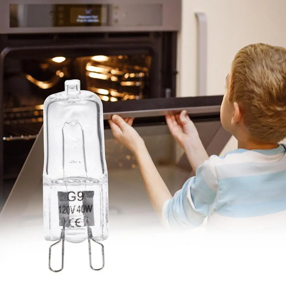 G9 110-130V 220-240V 40W Portable Warm White Halogen Bulb Light Lamp 2600K Globe Halogen Bulb Oven Lighting Lamps Inserted Beads