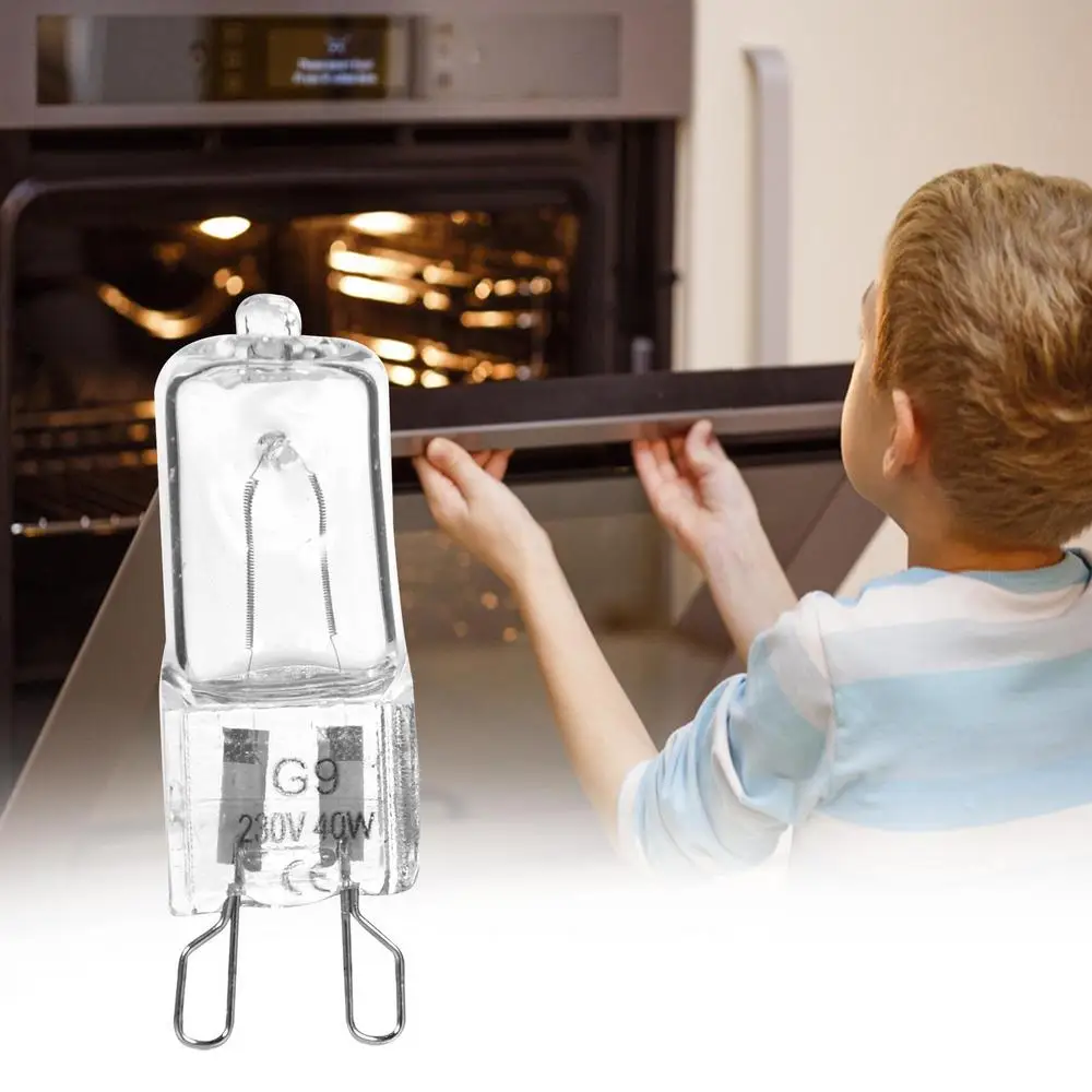 G9 110-130V 220-240V 40W Portable Warm White Halogen Bulb Light Lamp 2600K Globe Halogen Bulb Oven Lighting Lamps Inserted Beads