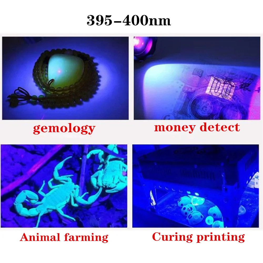 5pcs UVC LED 1W 3535 250-260nm 262-270nm 270-280nm 290-300nm 340-345nm 5-7V Circuit, Aluminum PCB 16MMPCB 20MMPCB