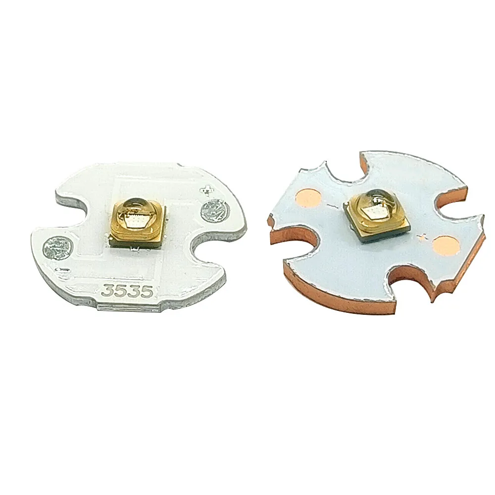 5pcs UVC LED 1W 3535 250-260nm 262-270nm 270-280nm 290-300nm 340-345nm 5-7V Circuit, Aluminum PCB 16MMPCB 20MMPCB