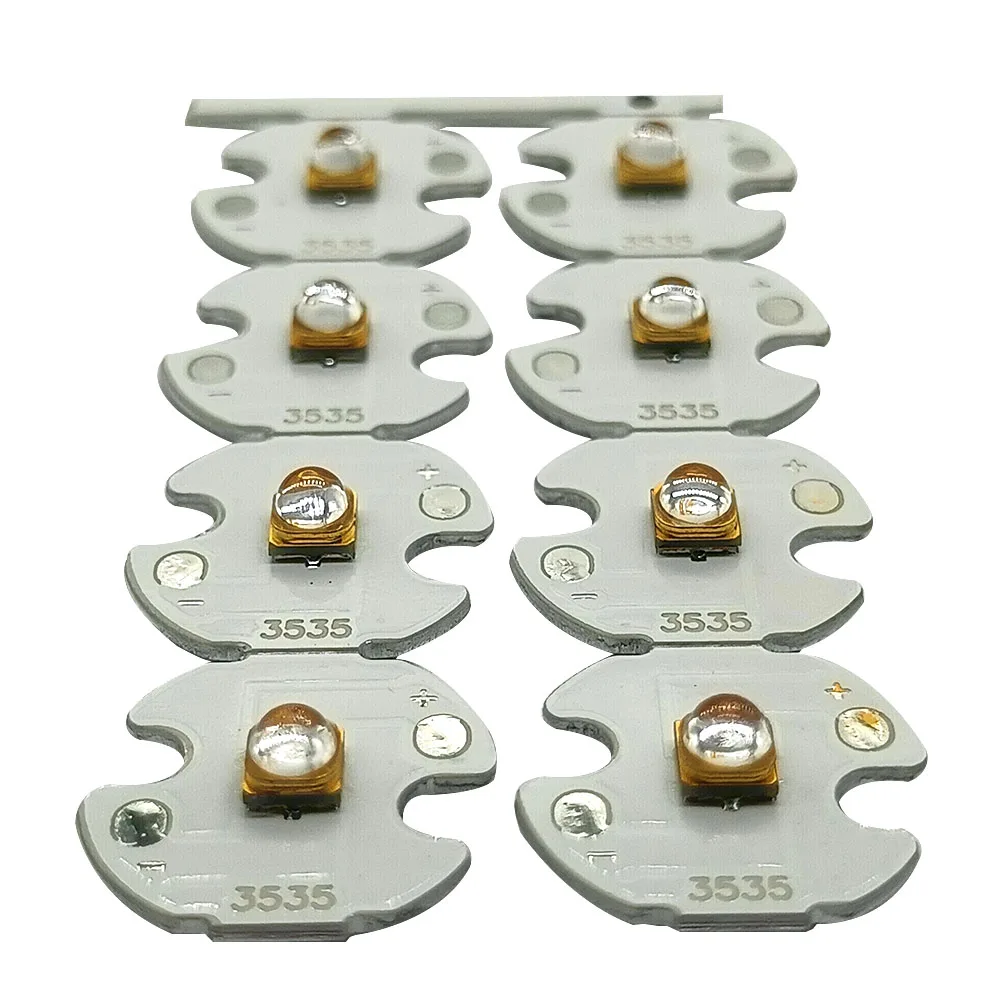 5pcs UVC LED 1W 3535 250-260nm 262-270nm 270-280nm 290-300nm 340-345nm 5-7V Circuit, Aluminum PCB 16MMPCB 20MMPCB