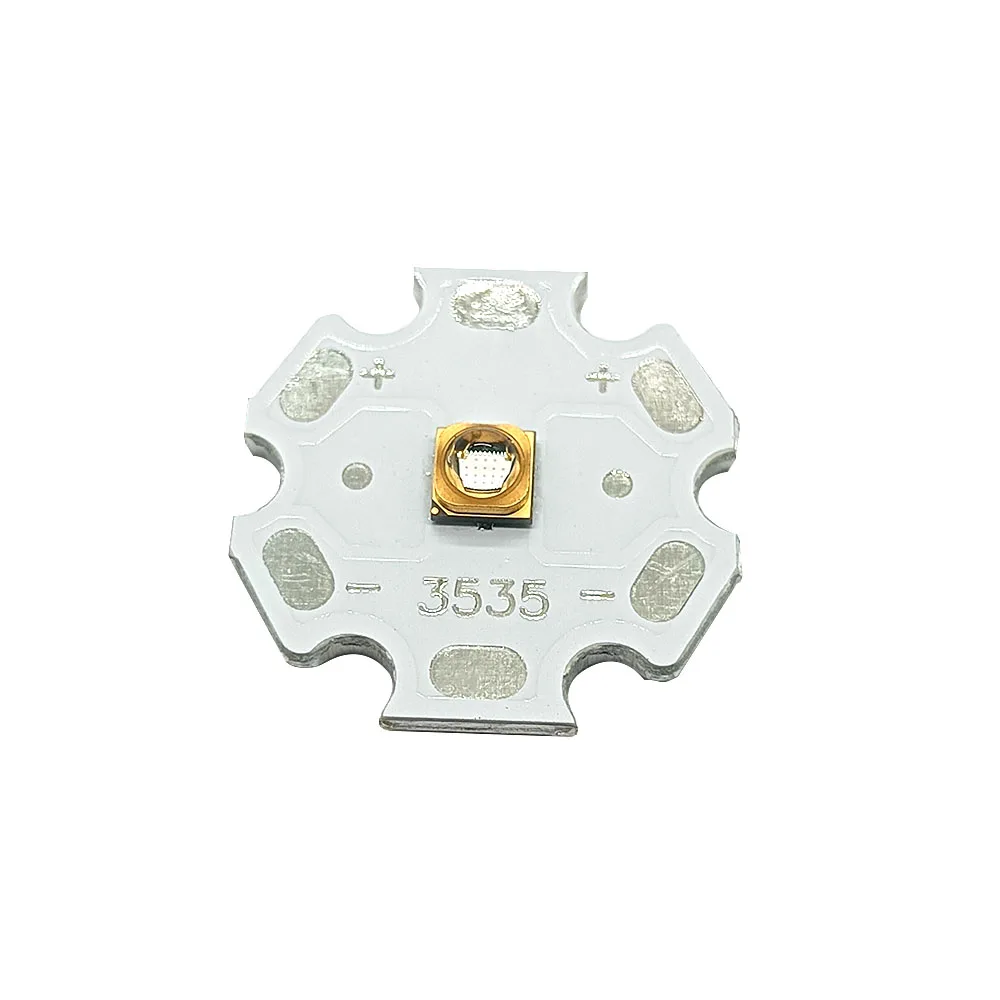 5pcs UVC LED 1W 3535 250-260nm 262-270nm 270-280nm 290-300nm 340-345nm 5-7V Circuit, Aluminum PCB 16MMPCB 20MMPCB