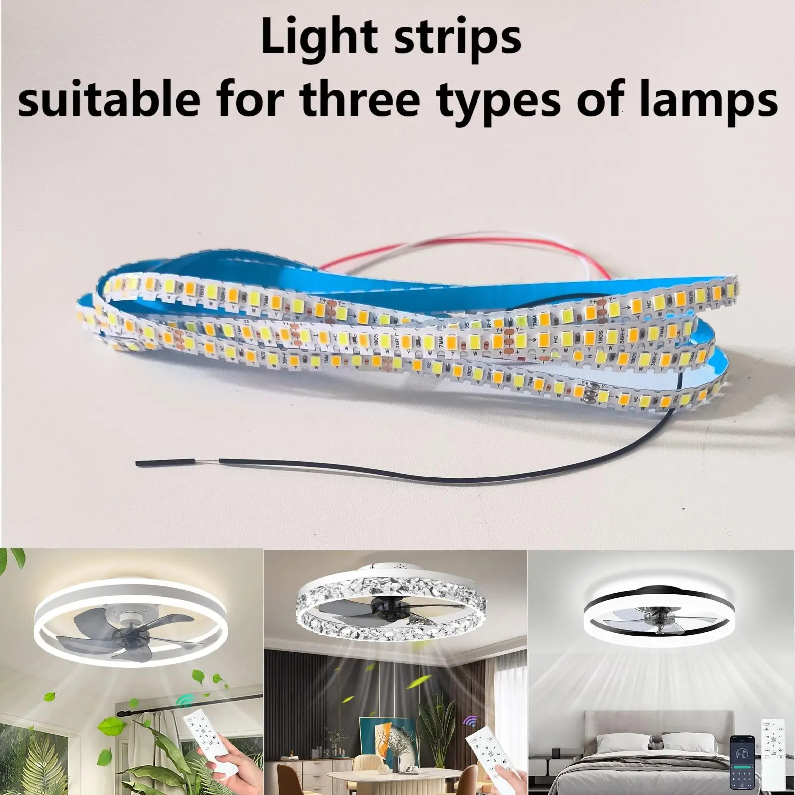IRALAN Universal LED Fan Light Driver Replaceable Transformer Intelligent Light Strip Dimmable Ceiling Fan Lighting Accessory