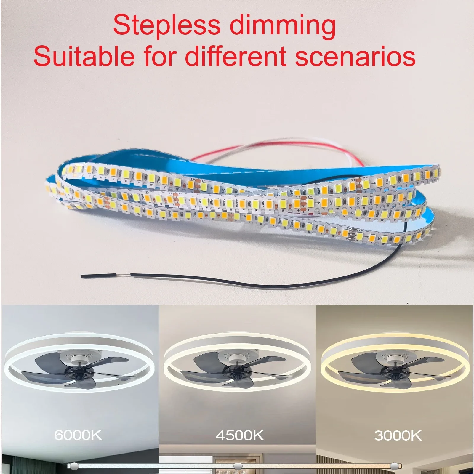 IRALAN Universal LED Fan Light Driver Replaceable Transformer Intelligent Light Strip Dimmable Ceiling Fan Lighting Accessory