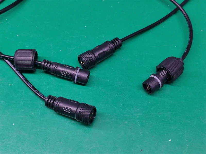 2/4/6/10 in 1 IP65 Waterproof 2 Meters Waterproof Wiring LED Garden Lights Outdoor Lawn Lamp Safety Low Voltage Street Lights