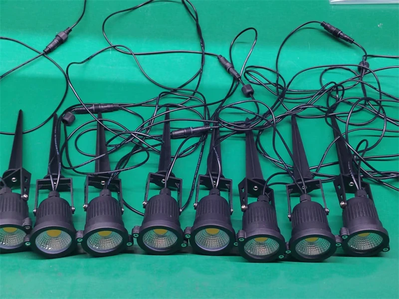 2/4/6/10 in 1 IP65 Waterproof 2 Meters Waterproof Wiring LED Garden Lights Outdoor Lawn Lamp Safety Low Voltage Street Lights