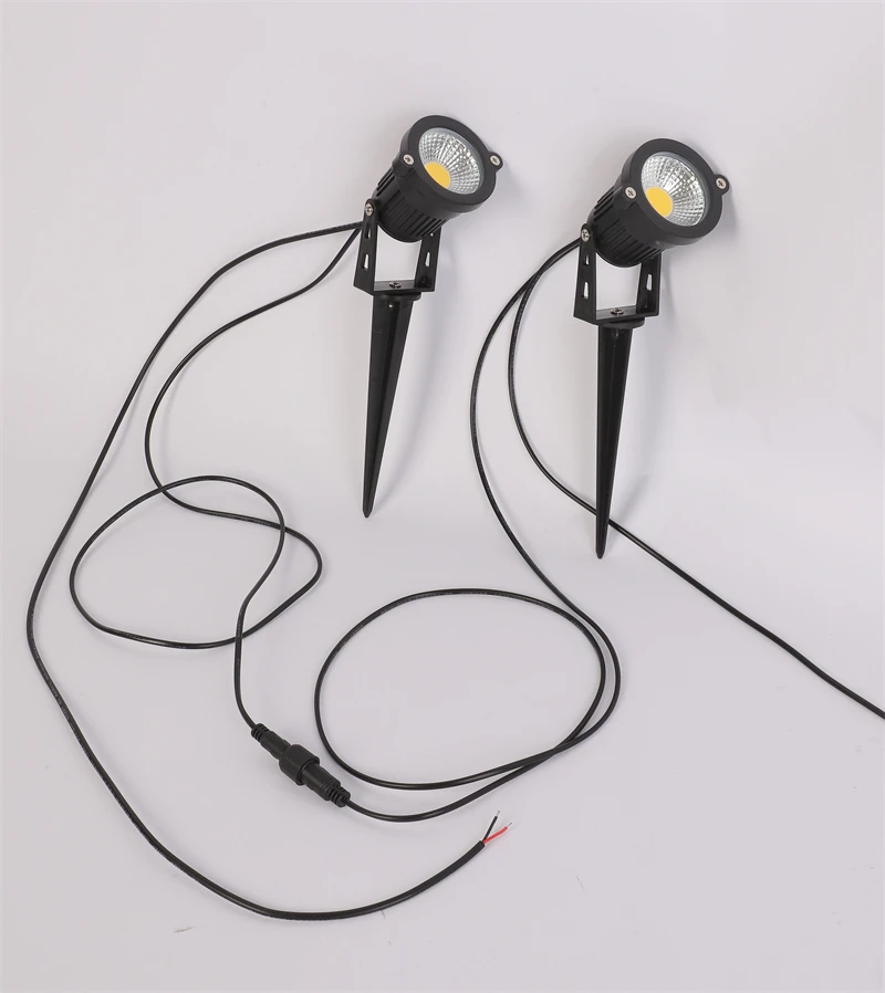 2/4/6/10 in 1 IP65 Waterproof 2 Meters Waterproof Wiring LED Garden Lights Outdoor Lawn Lamp Safety Low Voltage Street Lights