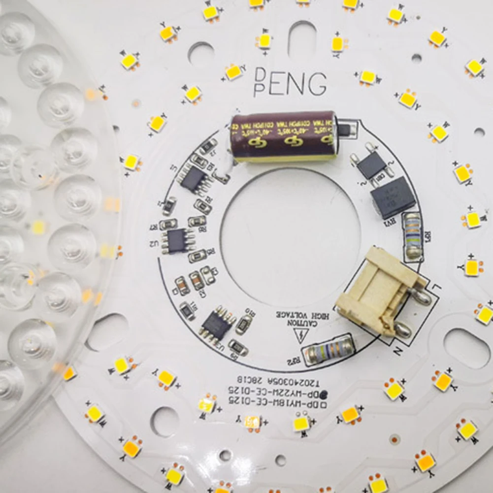 3.9/4.9/6.2 Inch 15/18/24W Ceiling Fan Light Retrofit Kit 110/220V Ceiling Fan Light Replacement Panel Pendant Light Round Panel